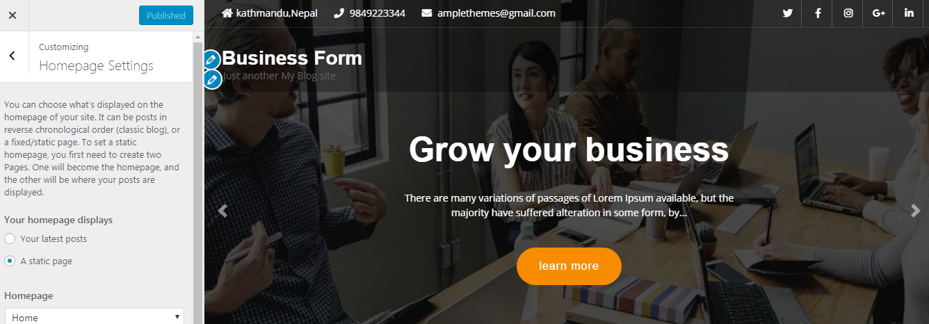 Documentation of Business Form – Documentation